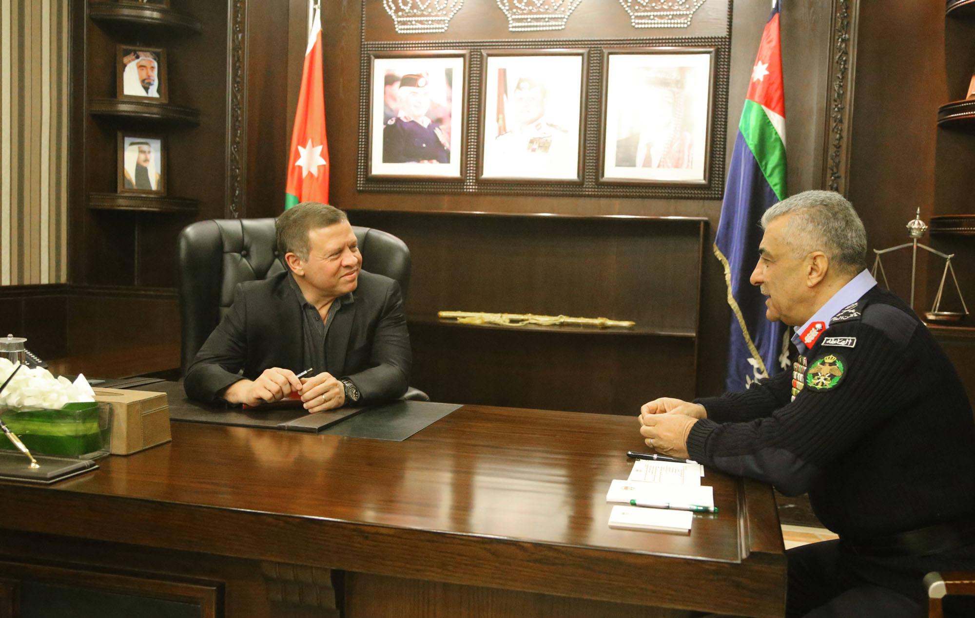 King visits Public Security Department