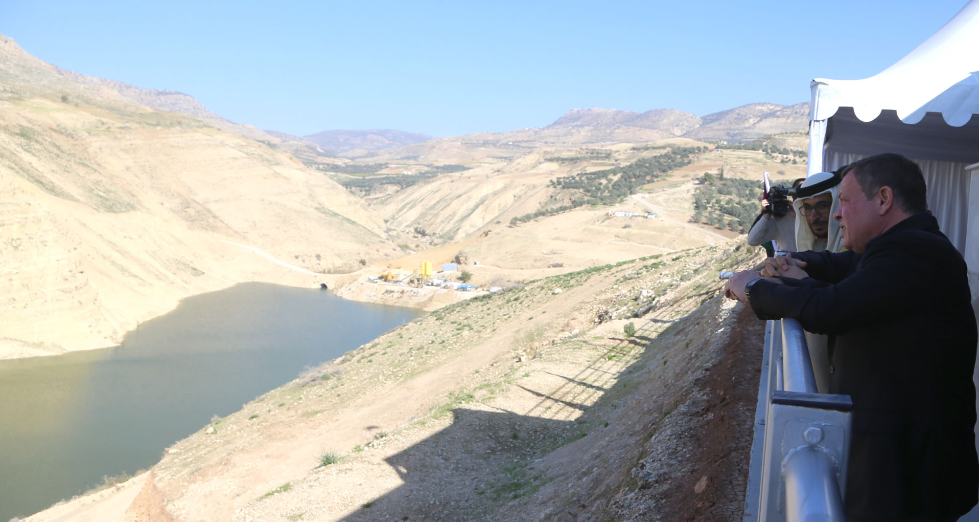 King visits Ajloun Governorate, inaugurates development projects