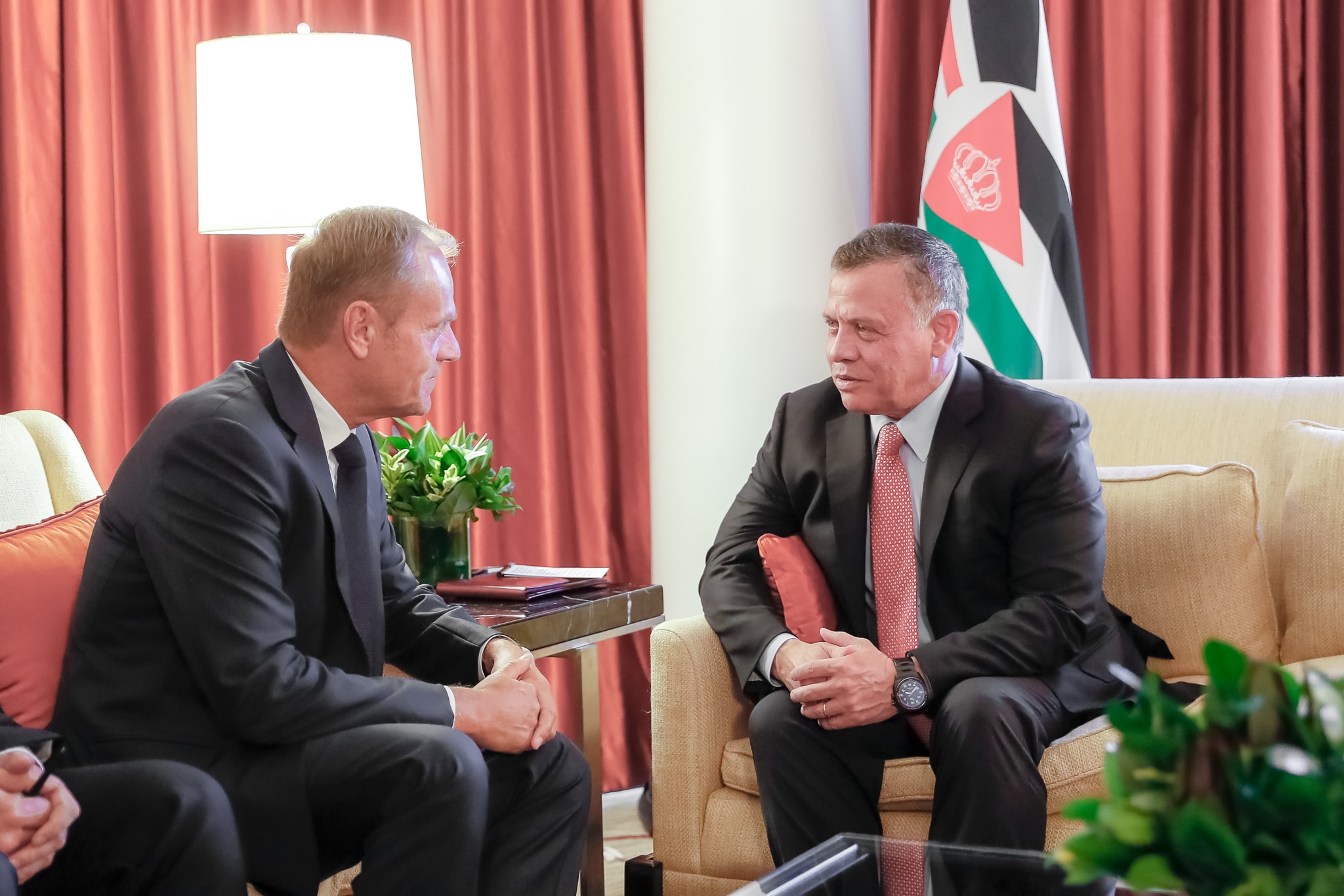 King meets European Council president