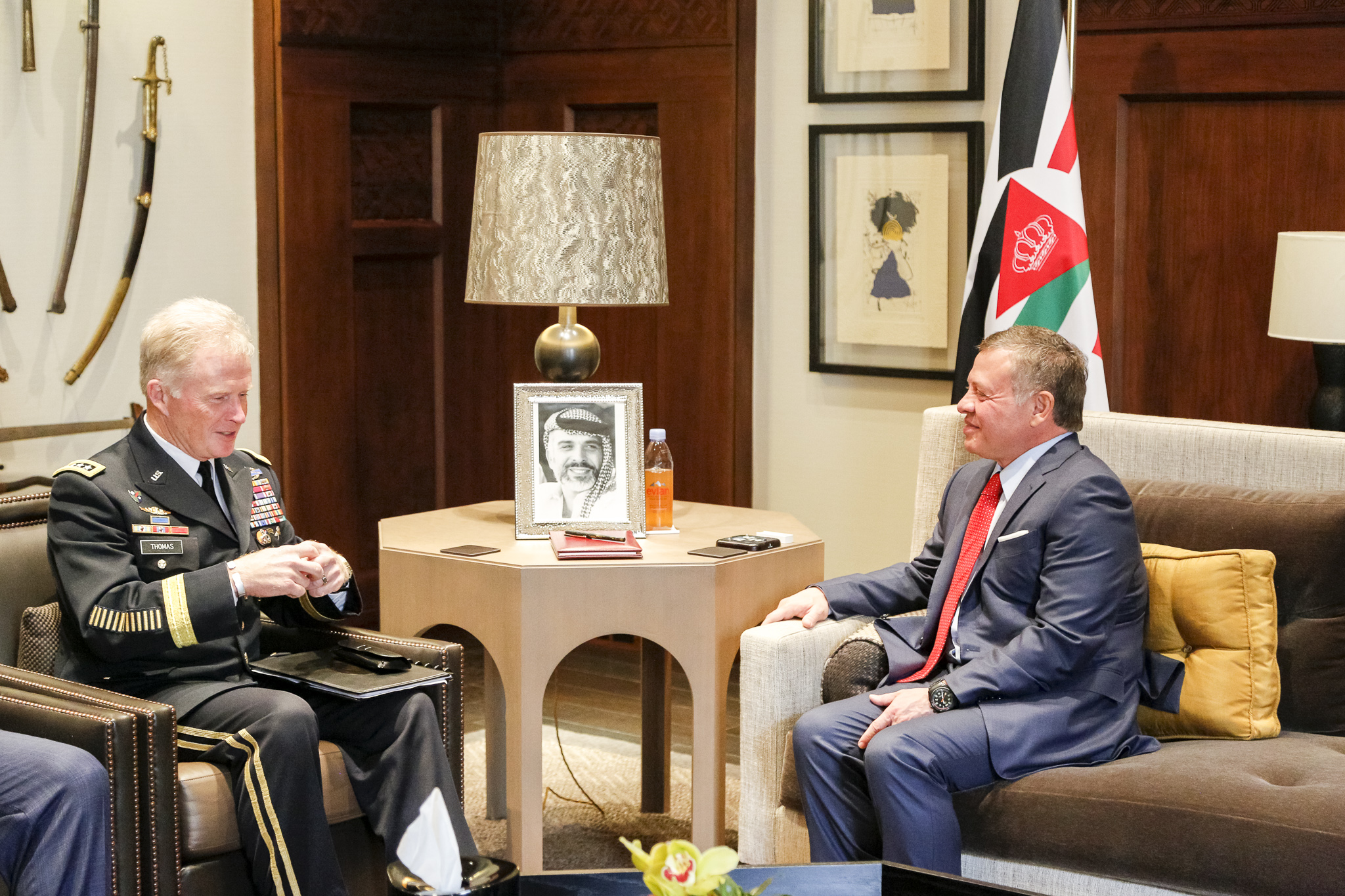 King meets commander of US Special Operations Command