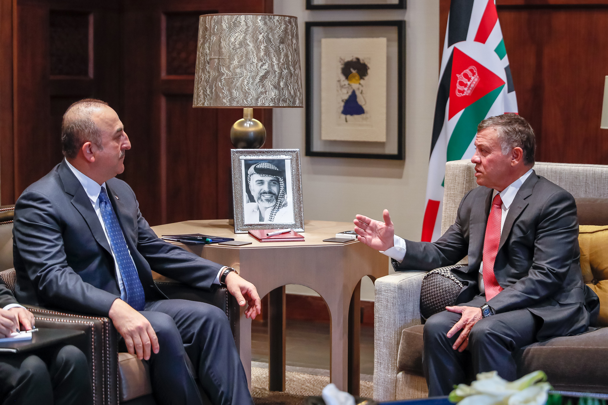 King receives Turkish FM