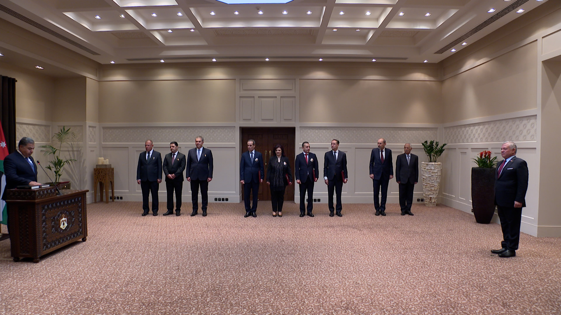 King swears in new ambassadors