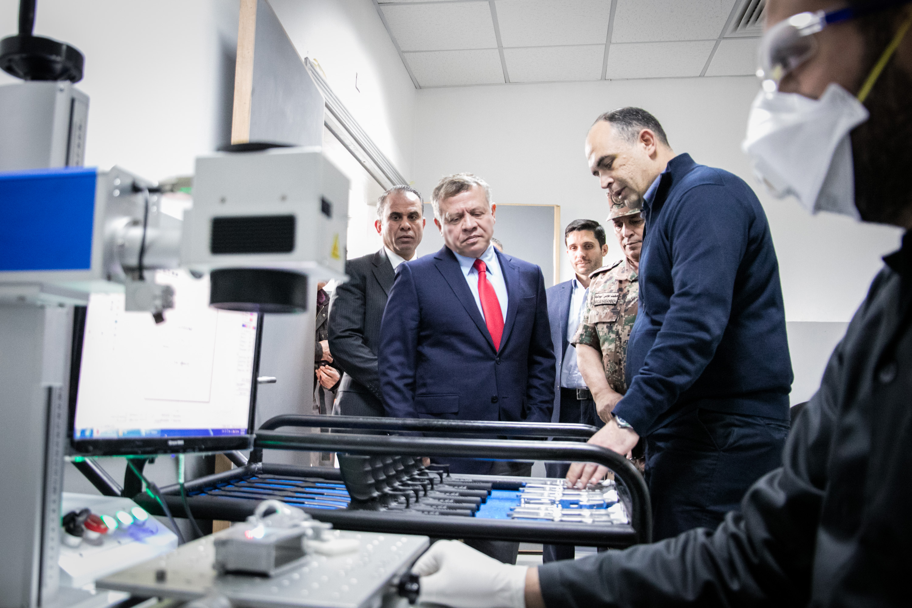 King visits Jordan Armament and Weapon Systems company