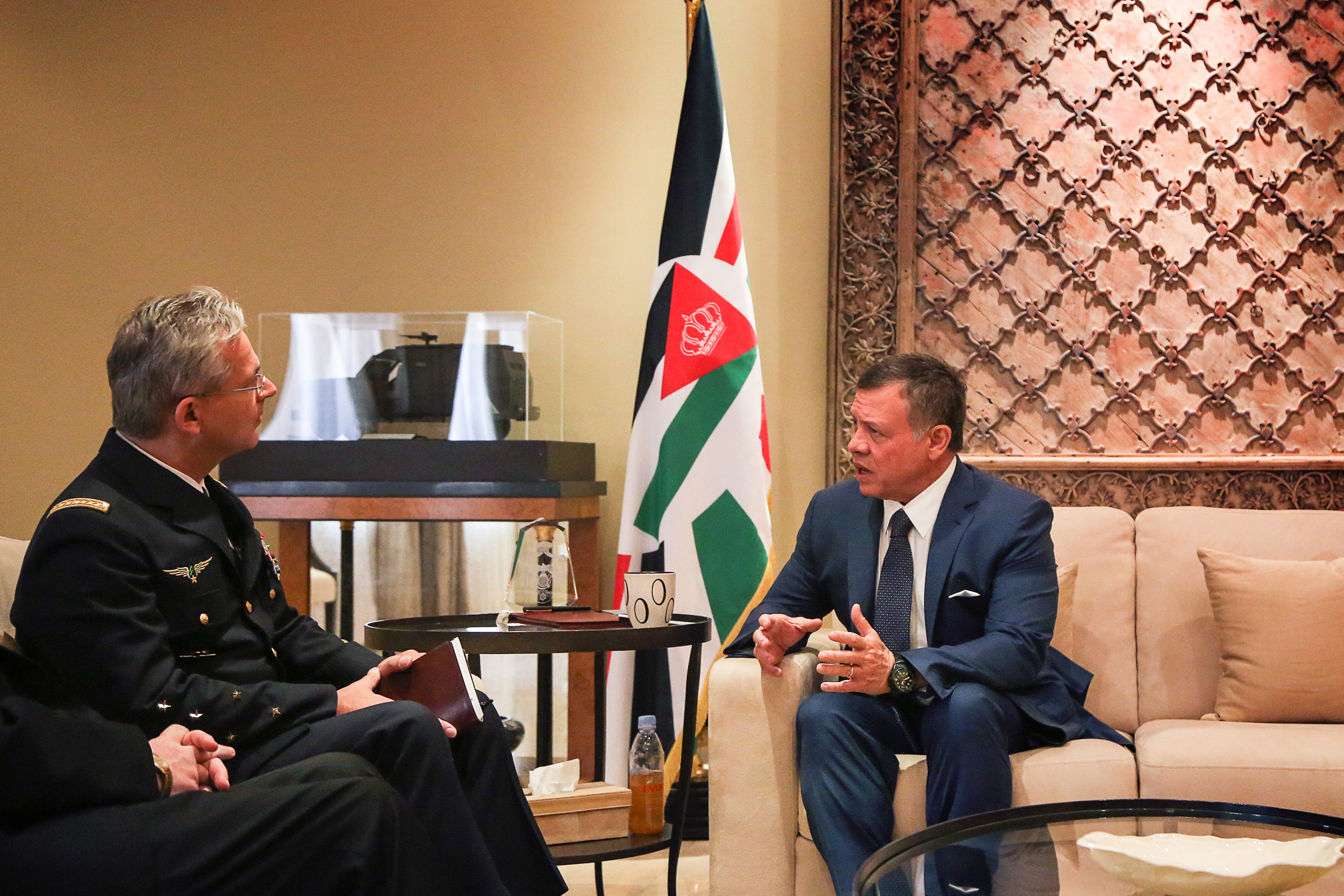 King receives NATO official