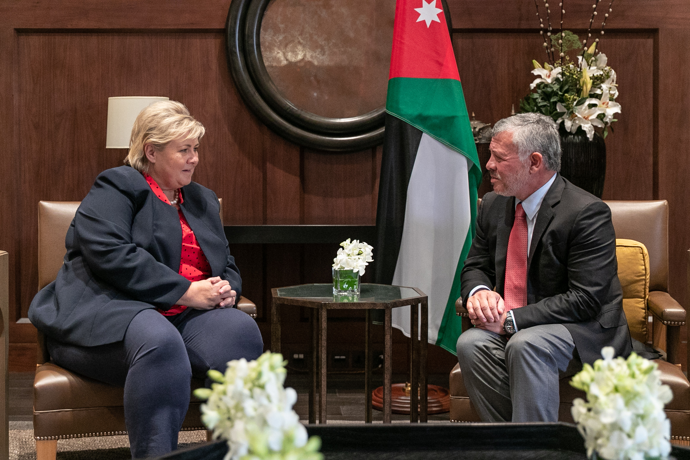 الملك يستقبل رئيسة وزراء النرويج