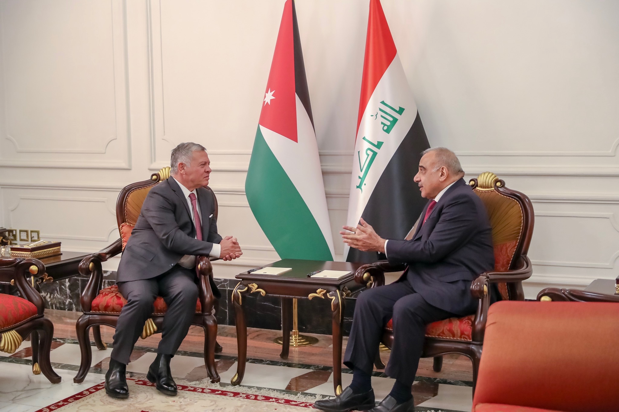 الملك يؤكد حرص الأردن على الارتقاء بالعلاقات مع العراق إلى أعلى المستويات