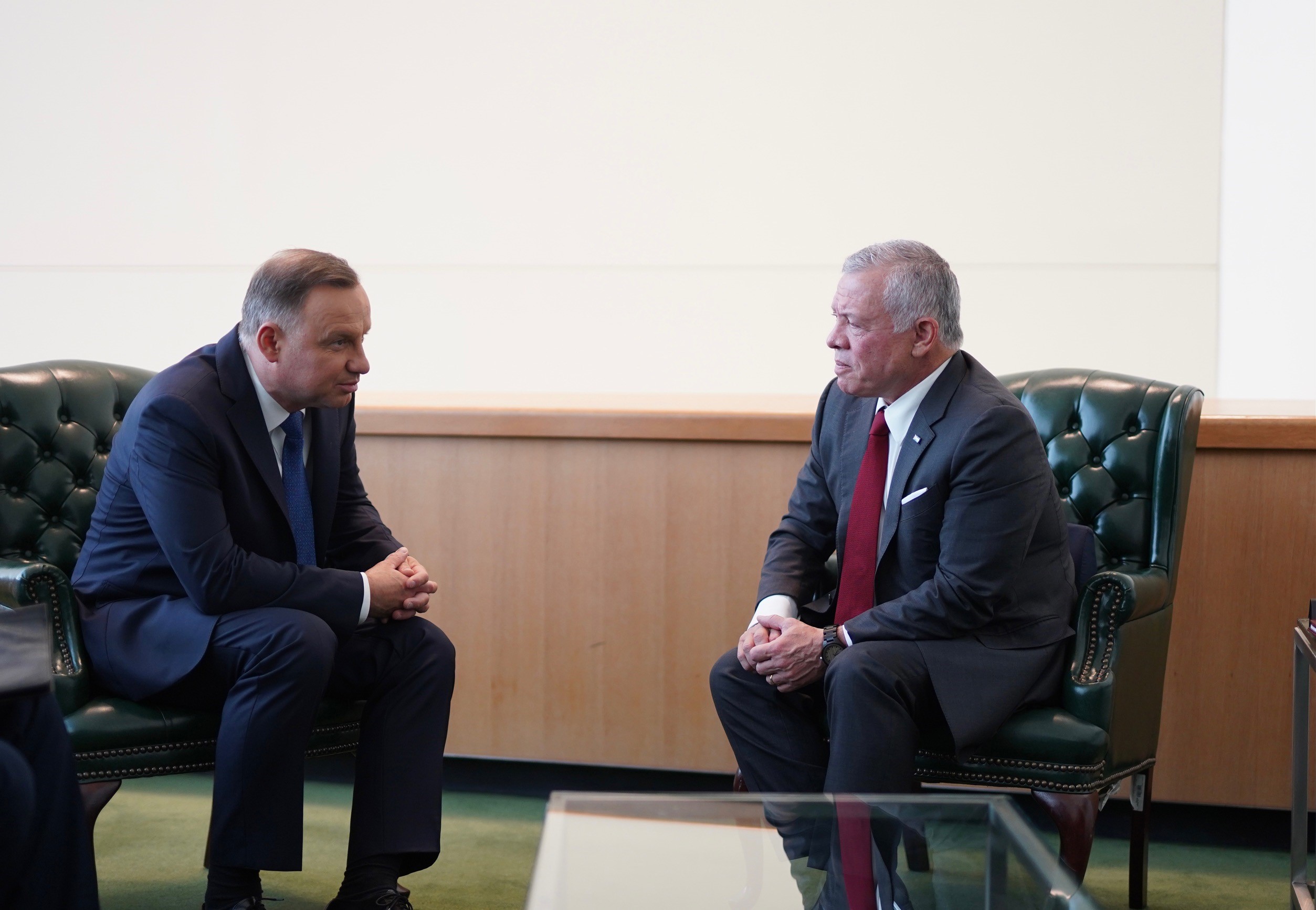 King meets Poland president in New York
