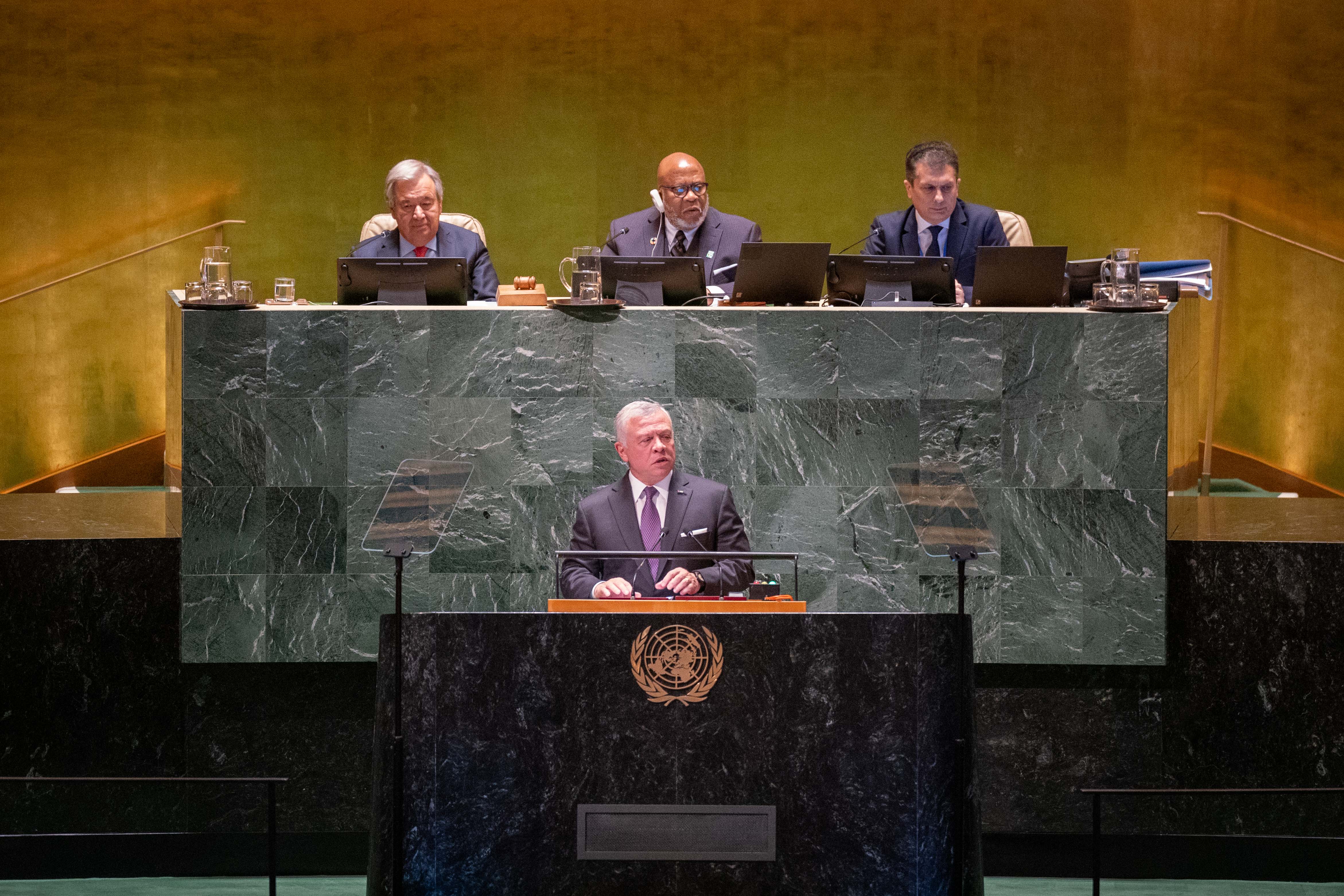 King delivers Jordan&rsquo;s address at 78th UNGA session