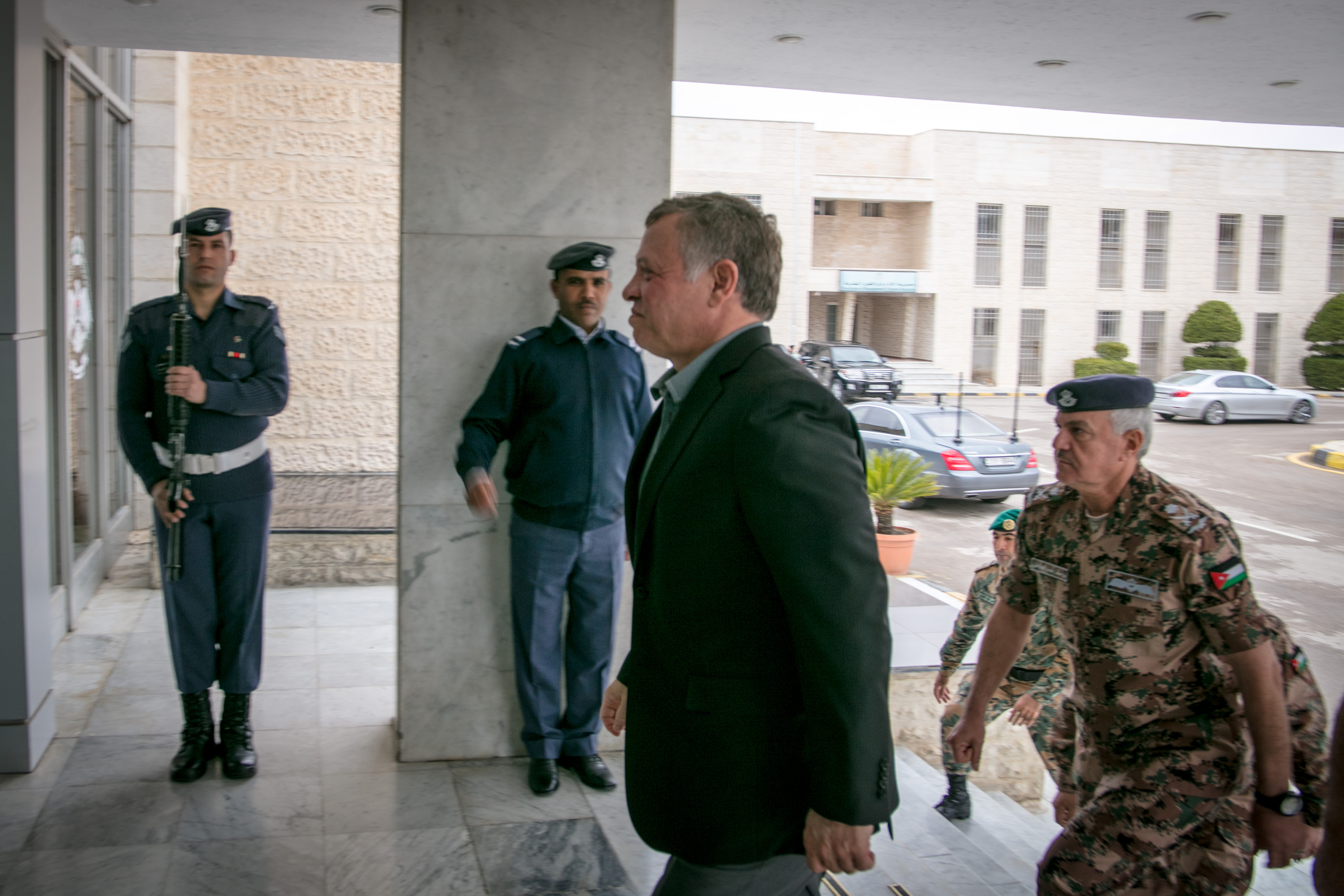 King visits Air Force headquarters