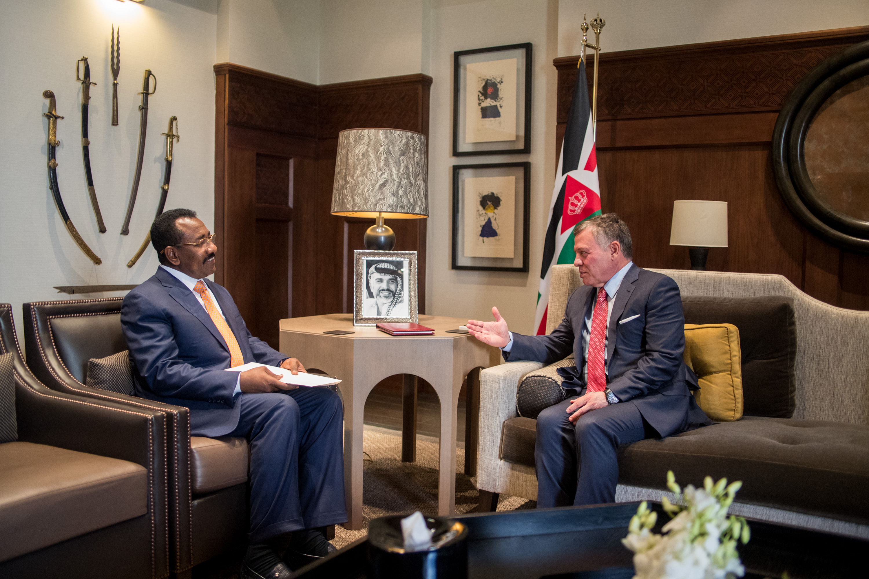 King receives letter from Sudan president