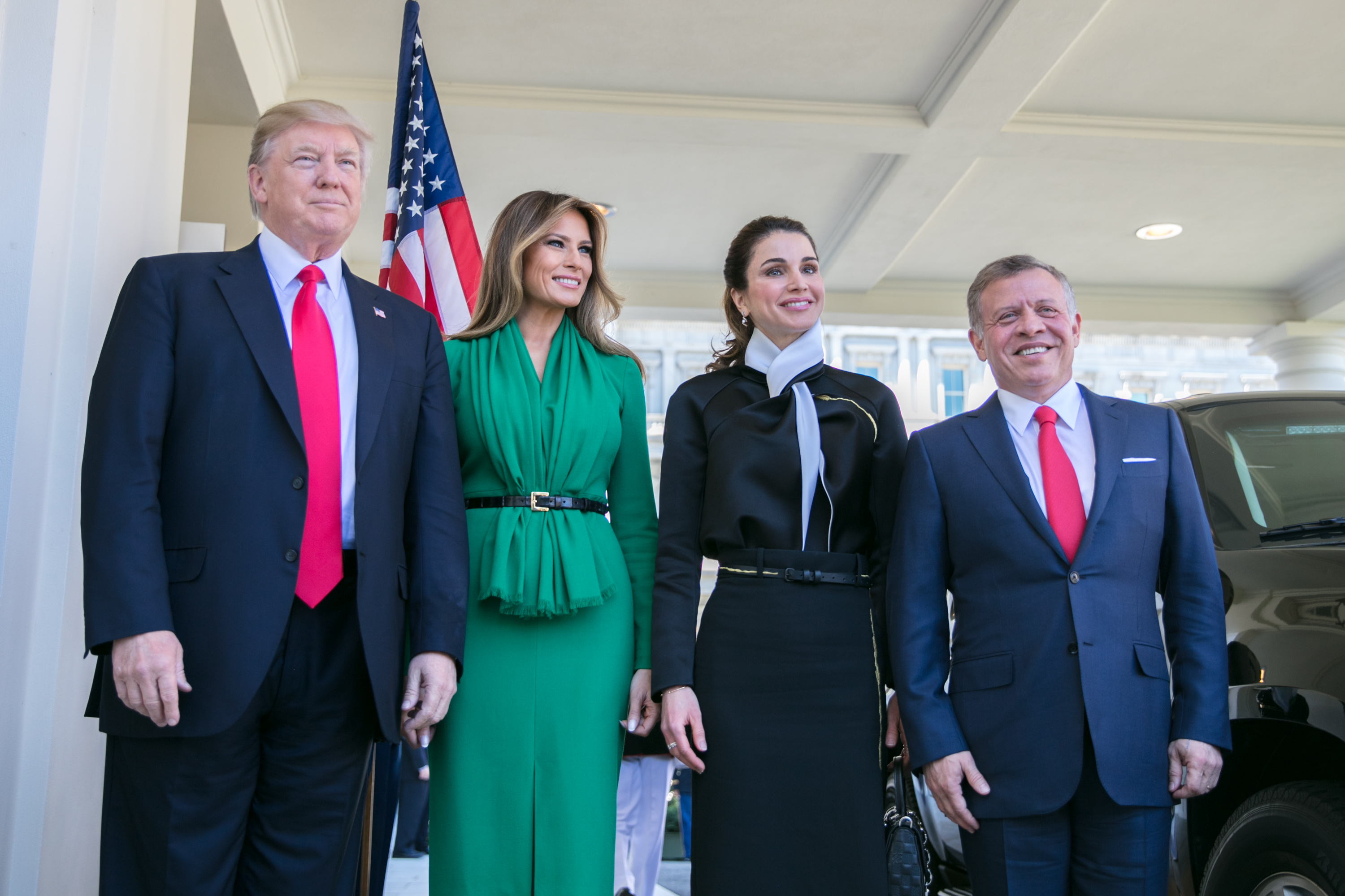 King holds talks with US president