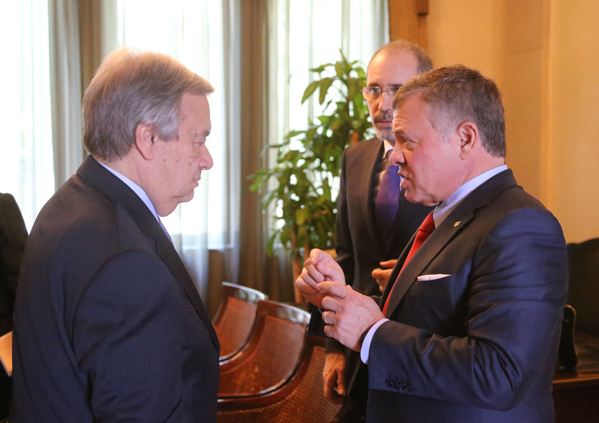 King meets UN secretary general