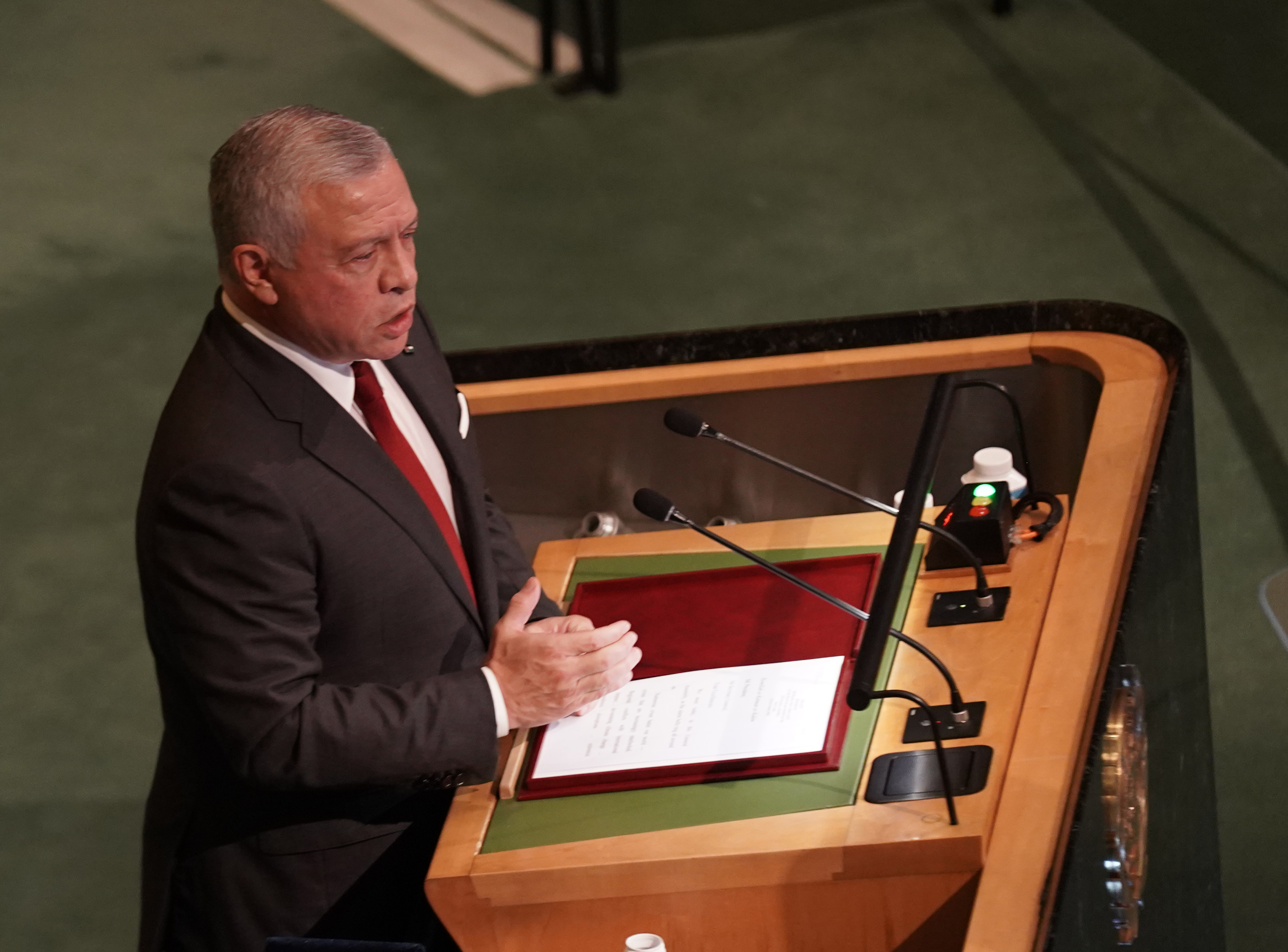 King delivers Jordan&rsquo;s address at 77th UNGA session